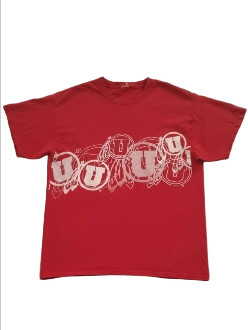 3/$20 Utah Utes Men's Red Graphic Crewneck T-Shirt